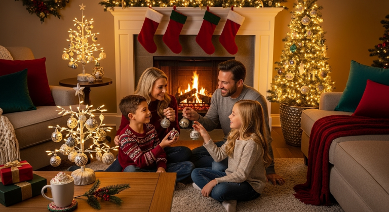 Effortless Holiday Glow: Bethlehem Lights Mini Trees & Ornaments for Easy Decorating”