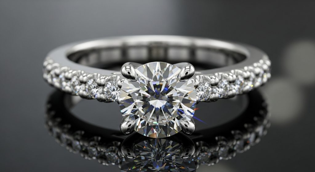 Diamond ring.