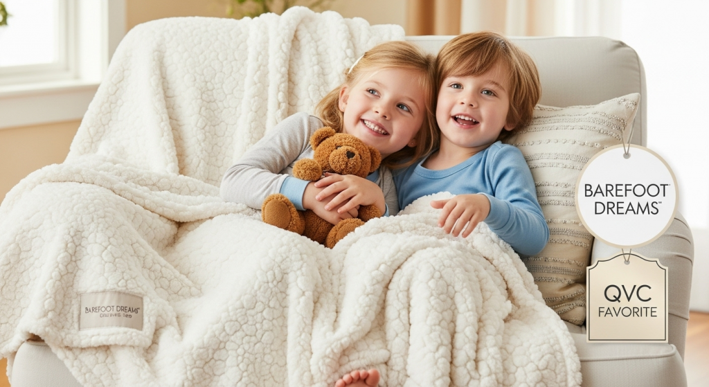 children wrapped in blankets