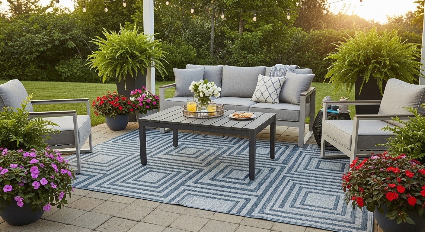 Safavieh Outdoor Rug Review: Memorial Day Patio Trends and Weather-Resistant Decor for a Chic Outdoor Oasis - Top-Best.com