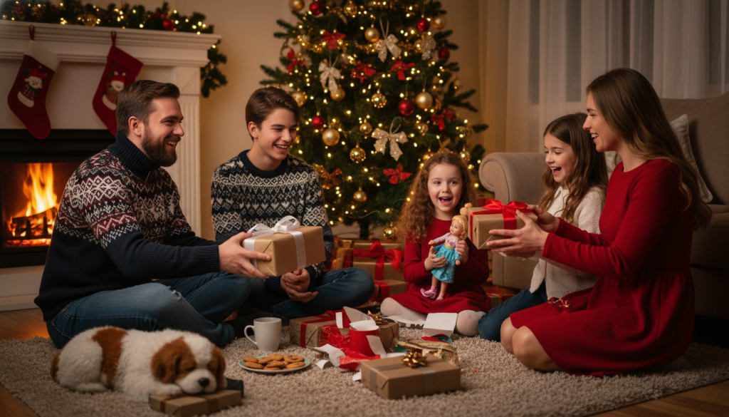 Family at Christmas