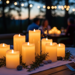 Luminara Flameless Candle Review: The Realistic Flickering Candles That Make Outdoor Dining Decor Feel Instantly More Elegant