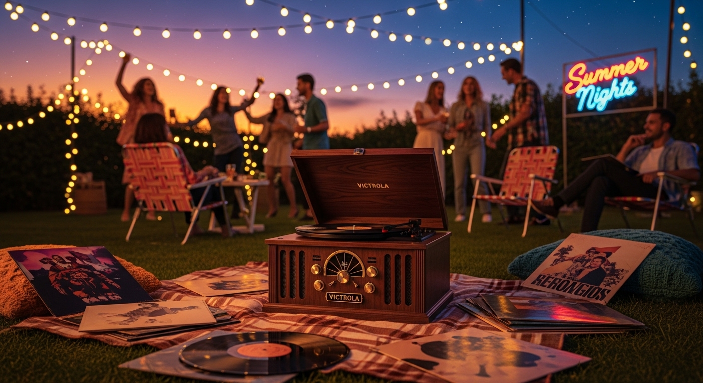 Retro Summer Nights: Best Victrola Bluetooth Record Player Picks for Backyard Parties