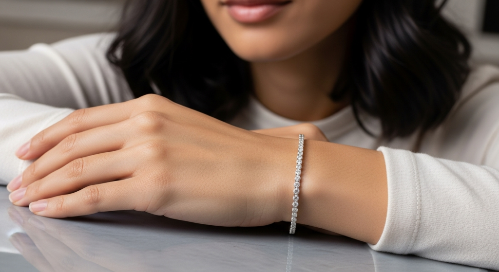 model with Luxury Jewelry