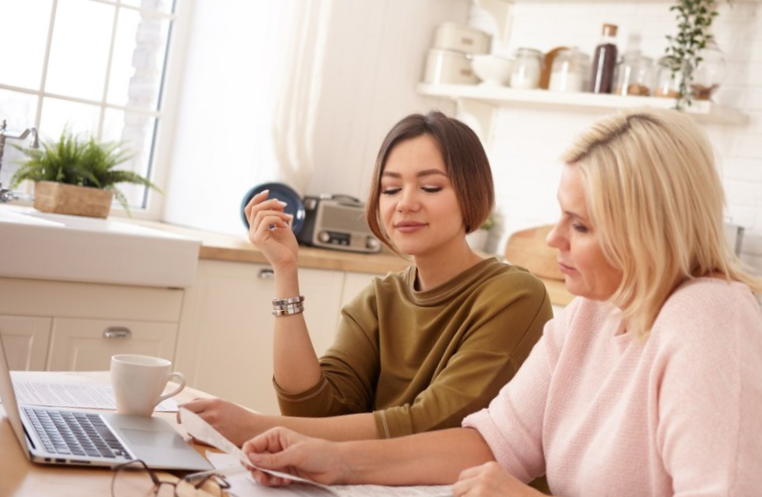 Portrait of women working in the house
