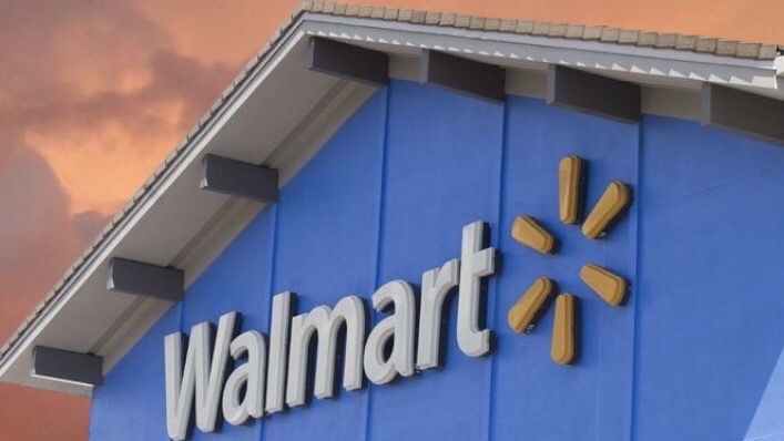 walmart with sunset in the background - black friday - deals