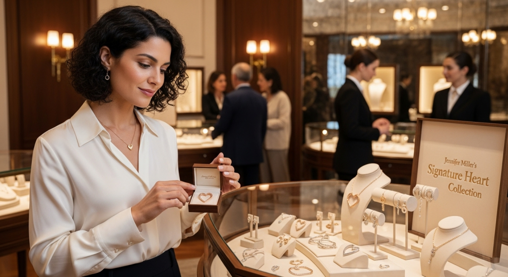 woman buying jewelry Jennifer Miller