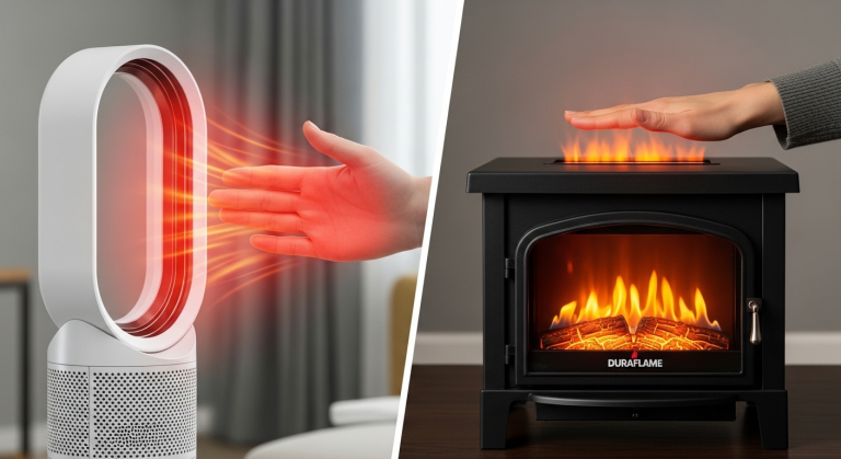 Targeted Warmth: Dyson AM09 vs. Duraflame Tabletop Fireplace, Which Feels Better Fast?
