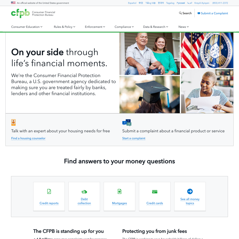 Consumer Financial Protection Bureau (CFPB)