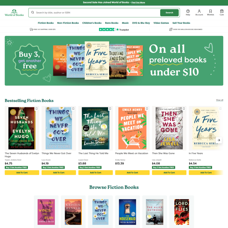 World of Books (formerly SecondSale)